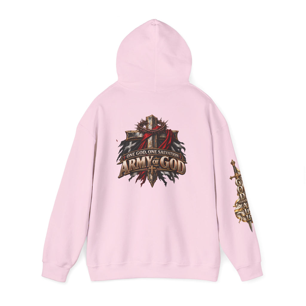 Christian Hoodie - "Way Truth Life" & "Army of God" Graphic Pullover