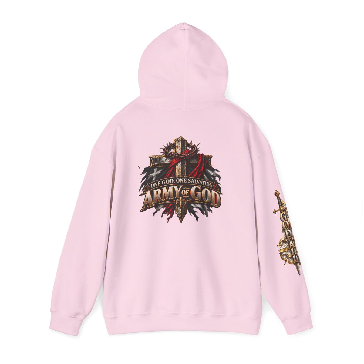 Christian Hoodie - "Way Truth Life" & "Army of God" Graphic Pullover
