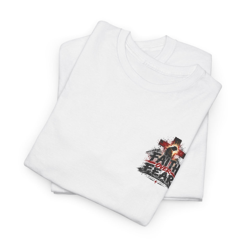 Christian Faith T-Shirt — "In the Name of the Lord" Cross & Scripture Graphic Tee