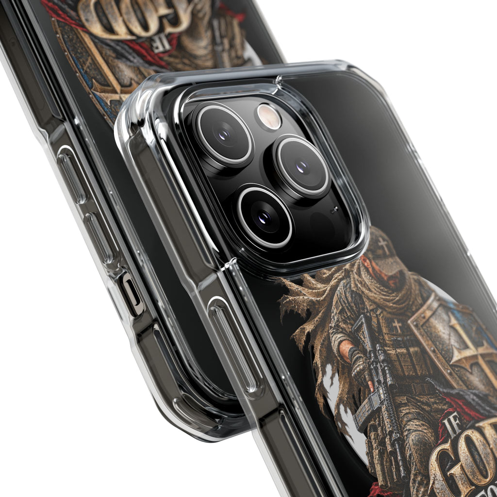 Phone Case – Christian Knight “If God Is for Us” Warrior Armor Design