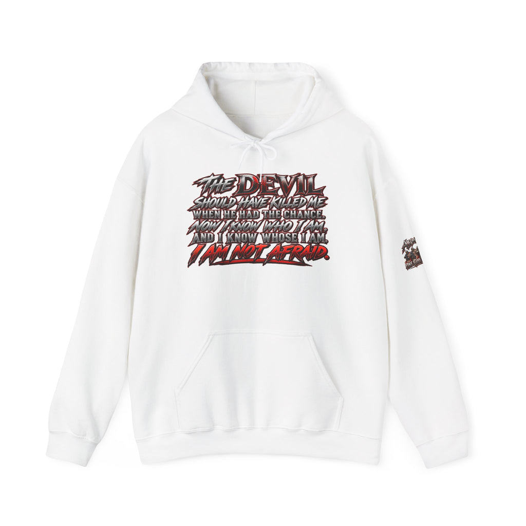 Revelation 13:16-17 Christian Hoodie – 'The Devil' Verse Graphic Pullover