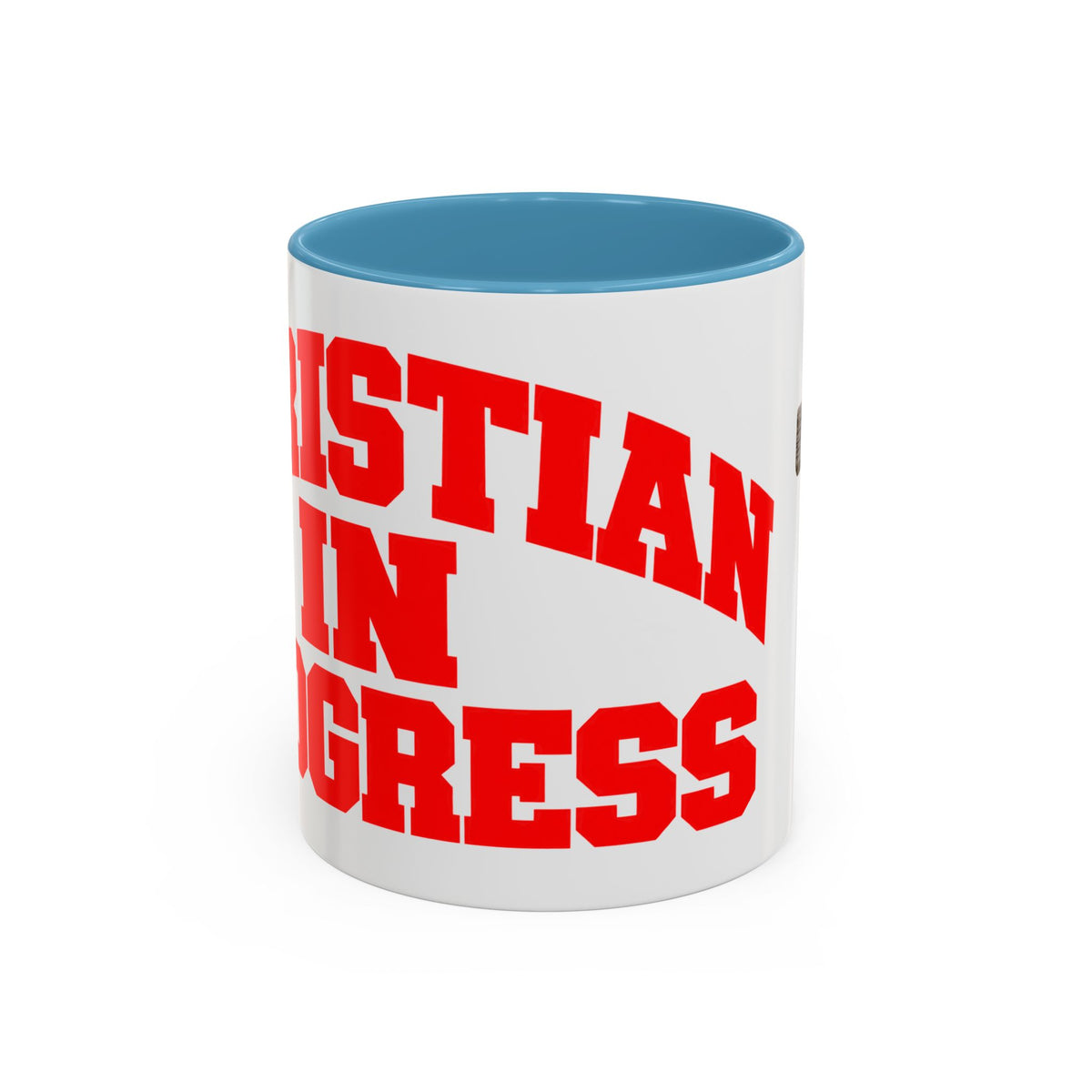 Christian “Christian in Progress” Cross Coffee Mug