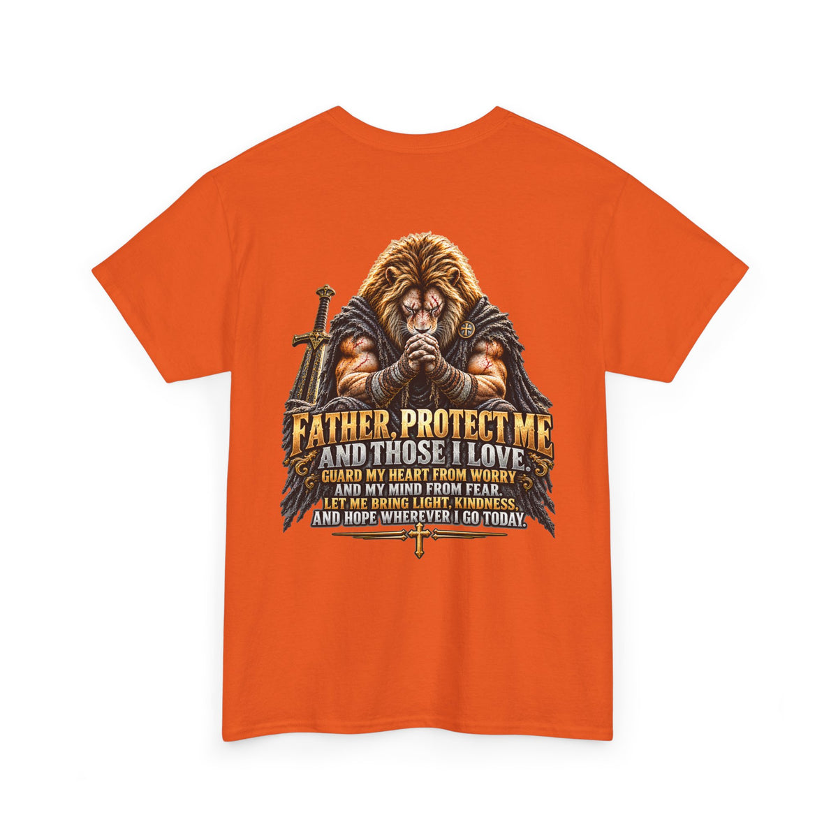 Father Protect Me Christian Lion Graphic Tee