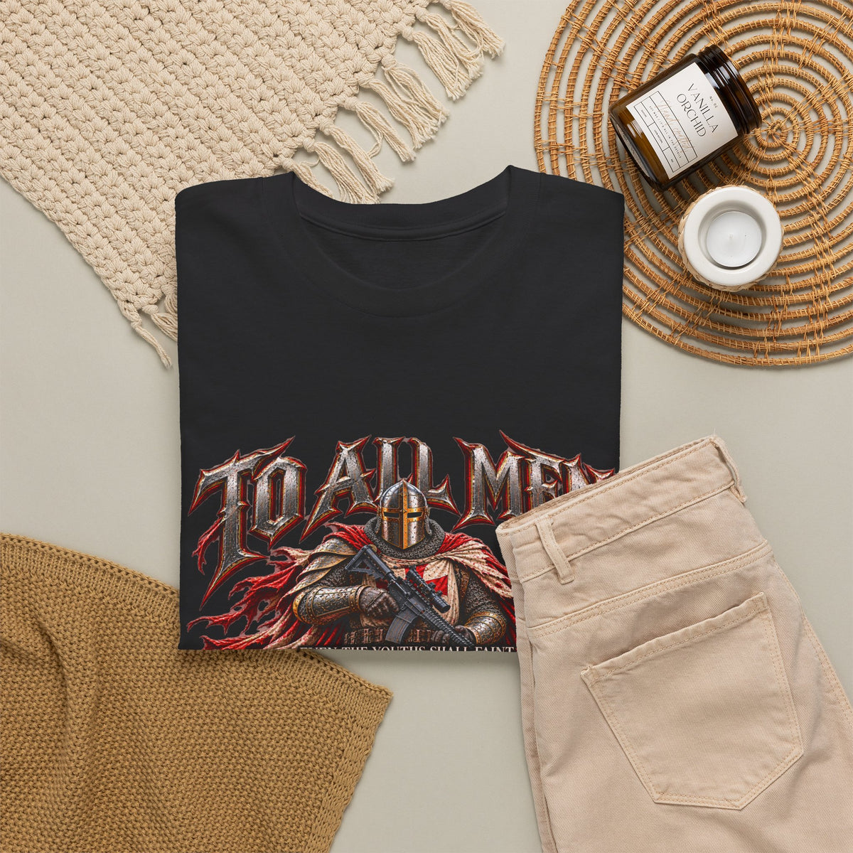 To All Men — Isaiah 40 Christian Warrior T-Shirt