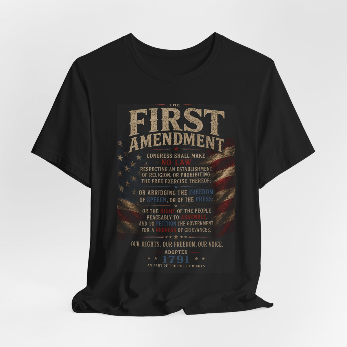 First Amendment Text Tee | Patriotic Constitution Shirt