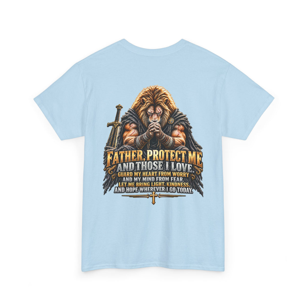 Father Protect Me Christian Lion Graphic Tee