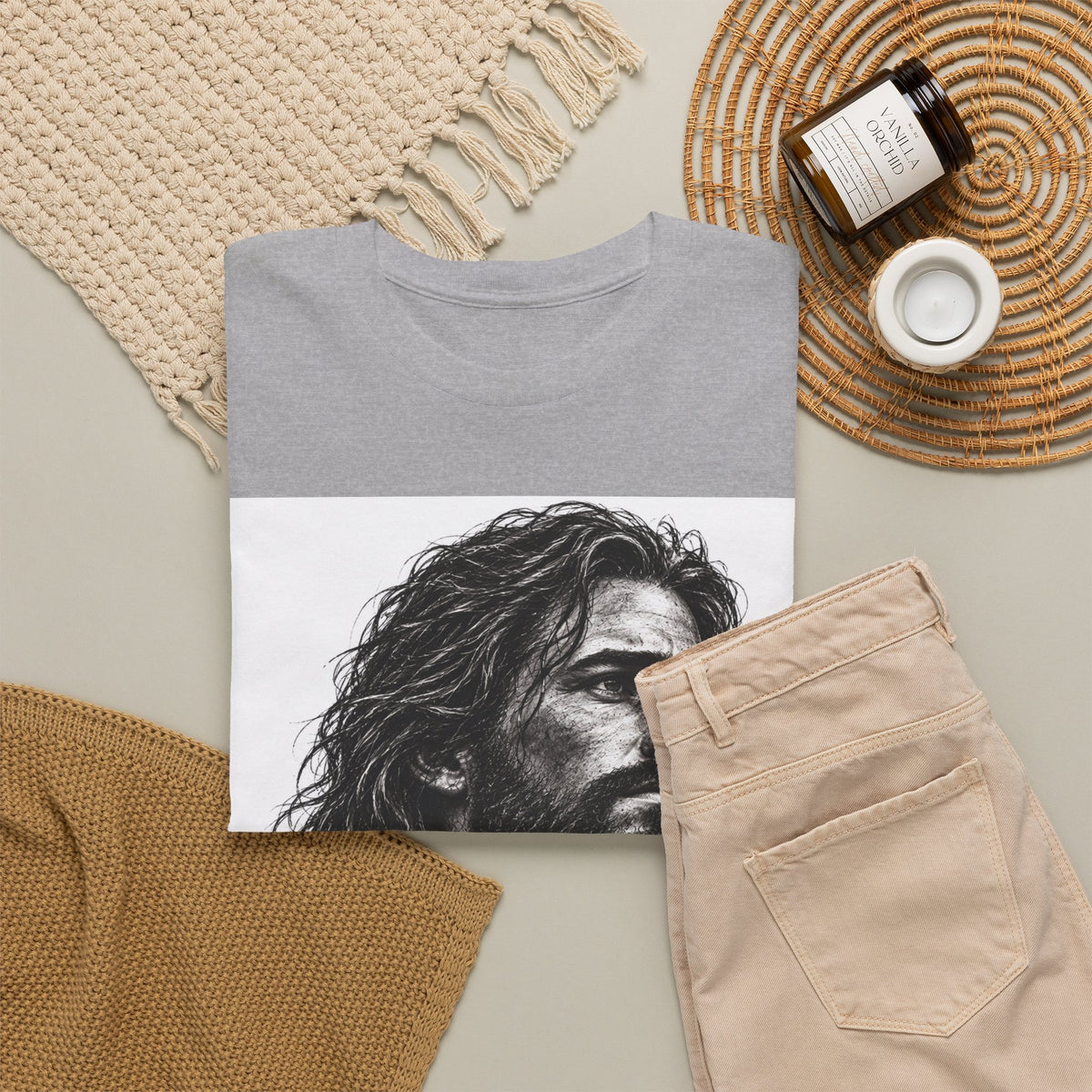 Jesus Portrait T-Shirt – Christian Faith Shirt