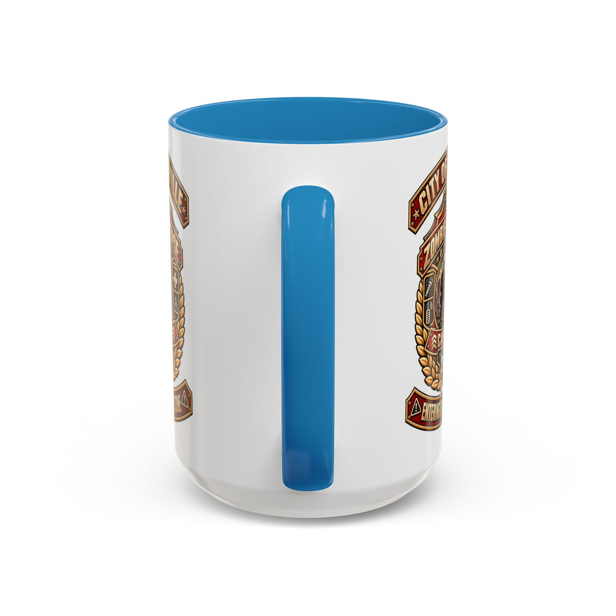 Retro Red Accent Coffee Mug