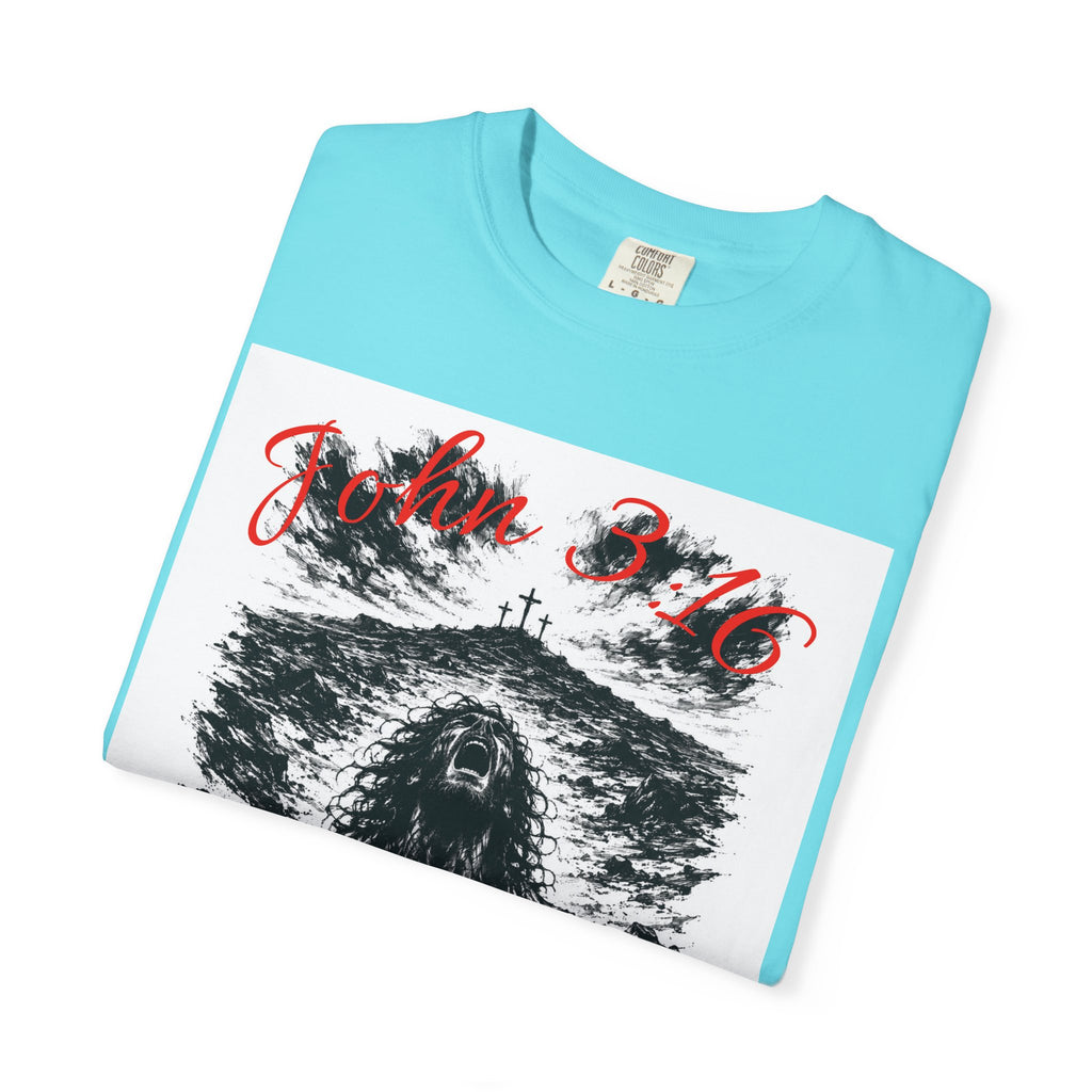 Grim Sea Creature T-shirt | Dark Gothic Illustration, Red Script Logo