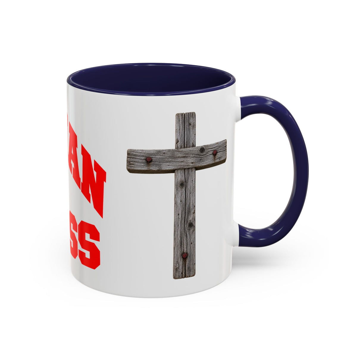 Christian “Christian in Progress” Cross Coffee Mug
