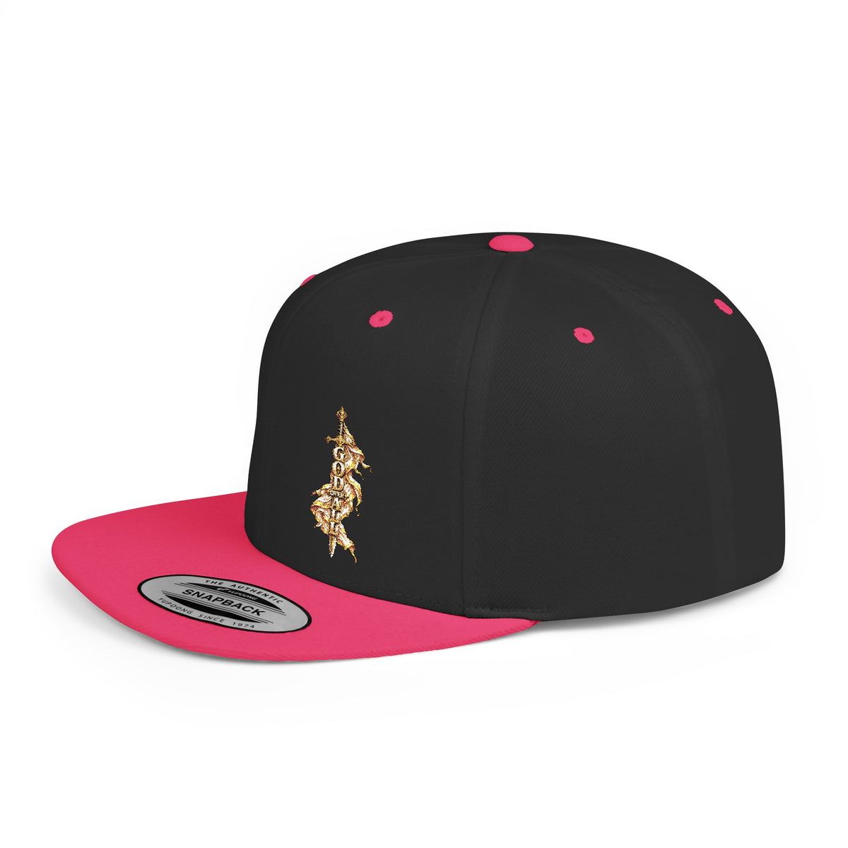 Gold Floral Snapback Hat