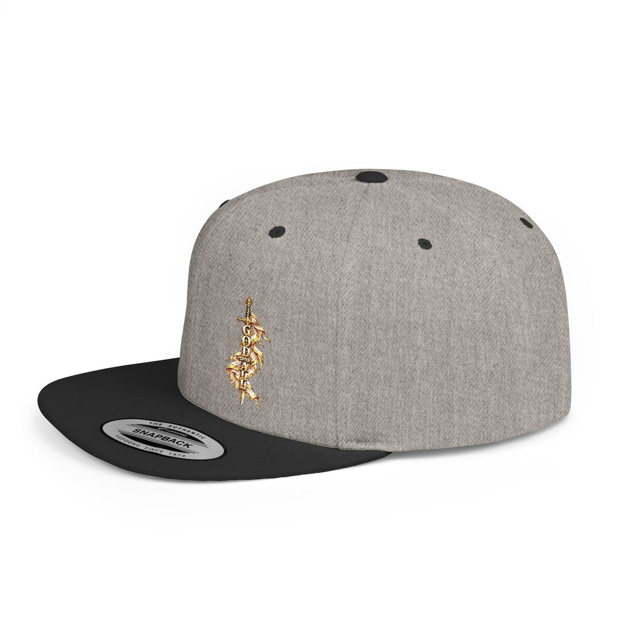 Gold Floral Snapback Hat