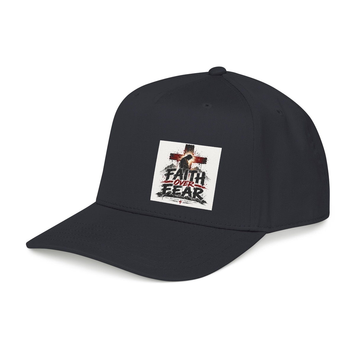 Faith Over Fear Baseball Cap — Christian Cross Inspirational Hat