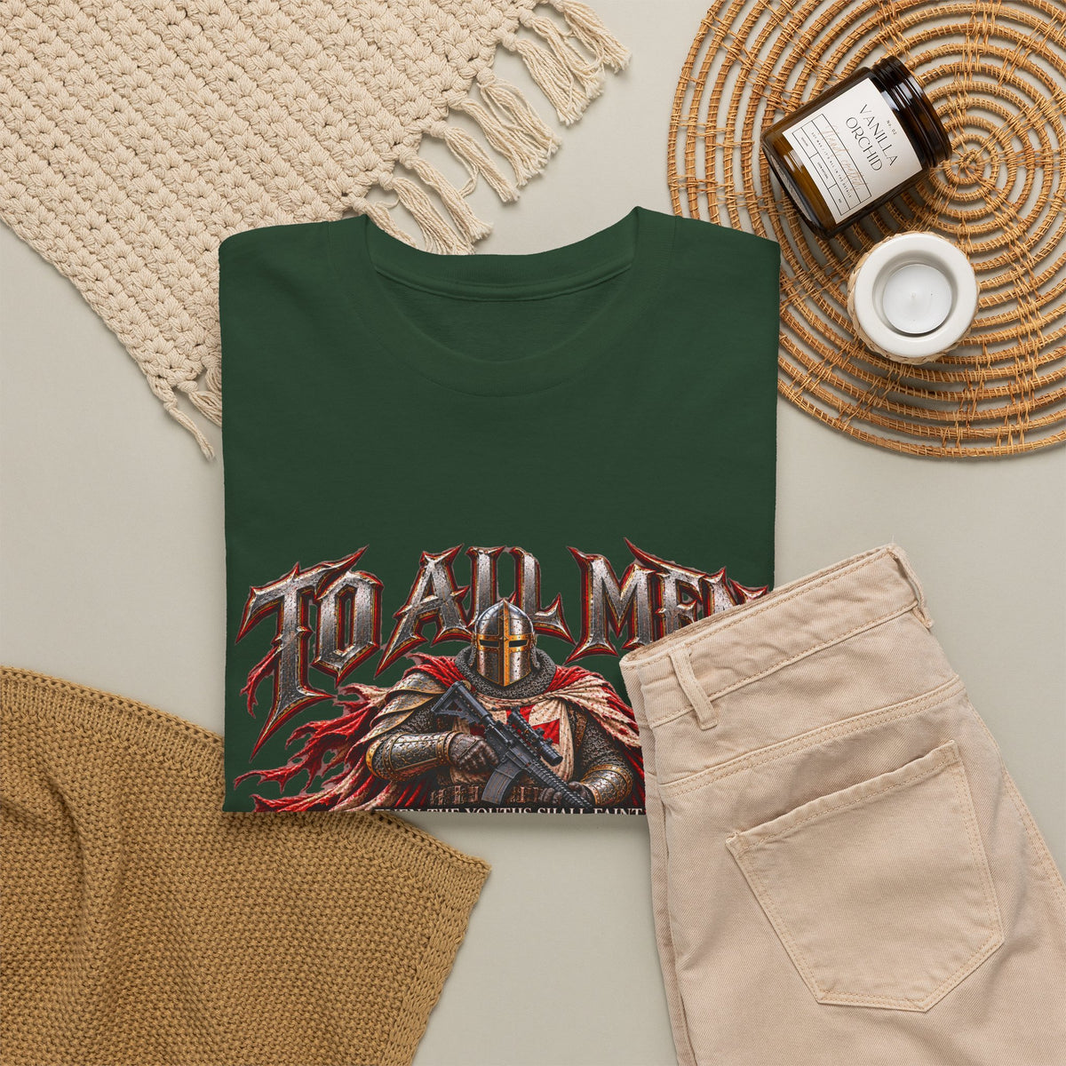 To All Men — Isaiah 40 Christian Warrior T-Shirt