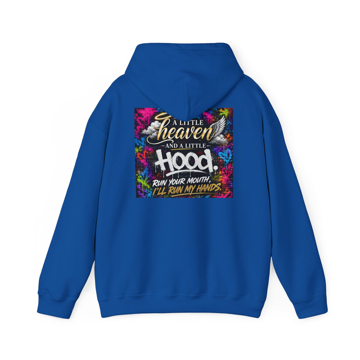 Christian in Progress hoodie | Faith graphic sweatshirt, colorful back print