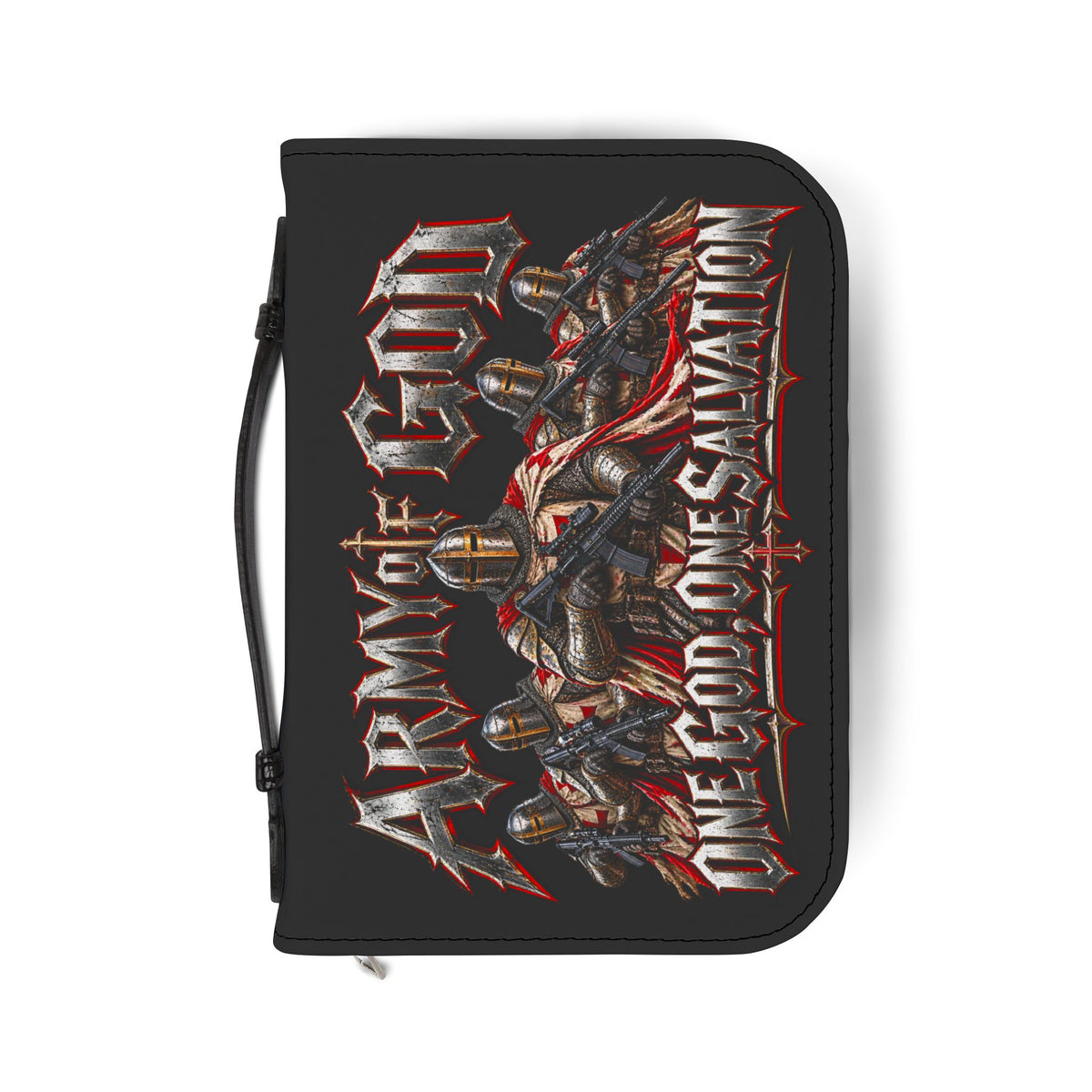 Armored Warriors One God One Salvation Bible Cover | God of All Crown Design