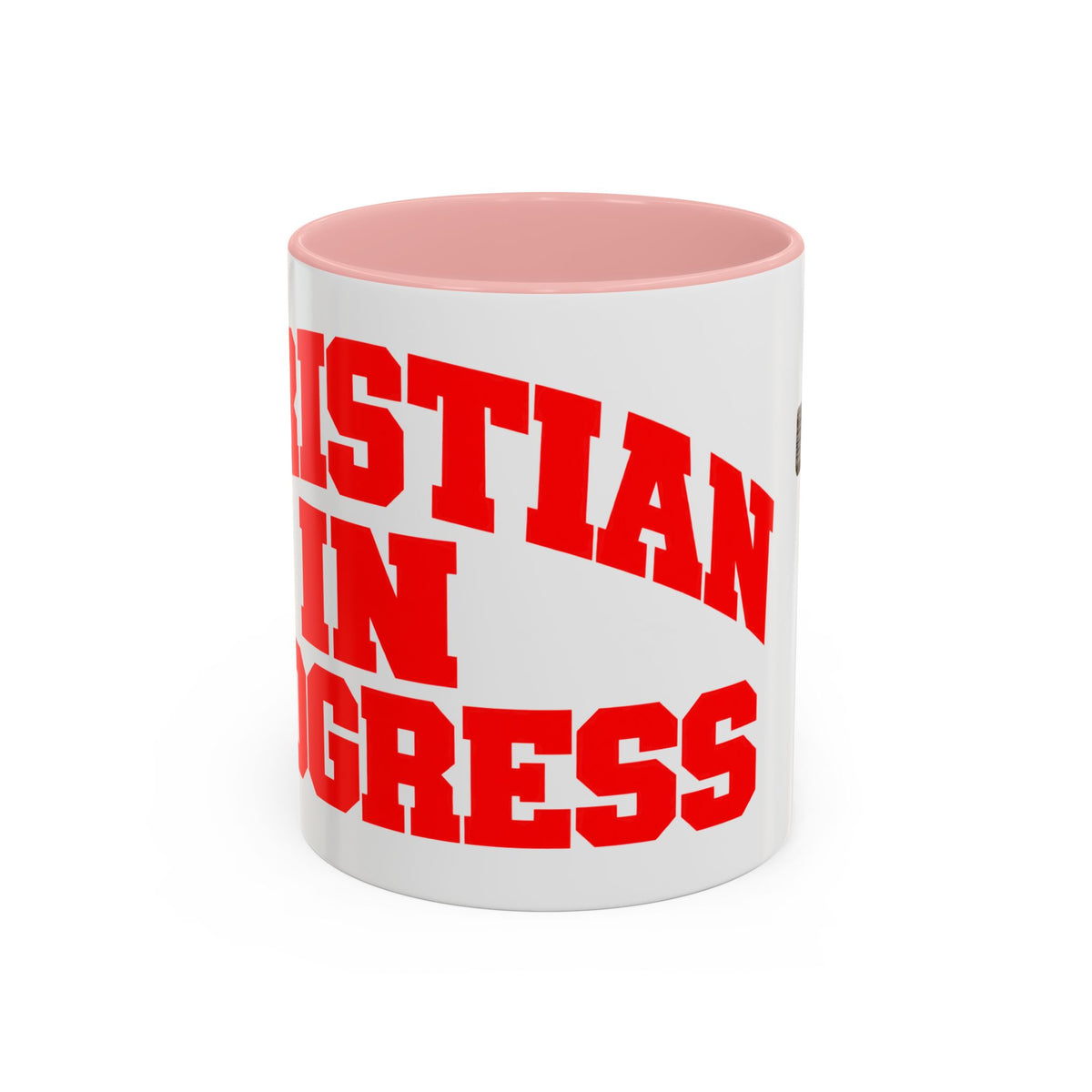 Christian “Christian in Progress” Cross Coffee Mug