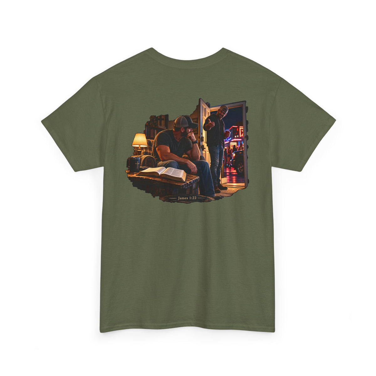 Faith at the Crossroads Christian Graphic T-Shirt