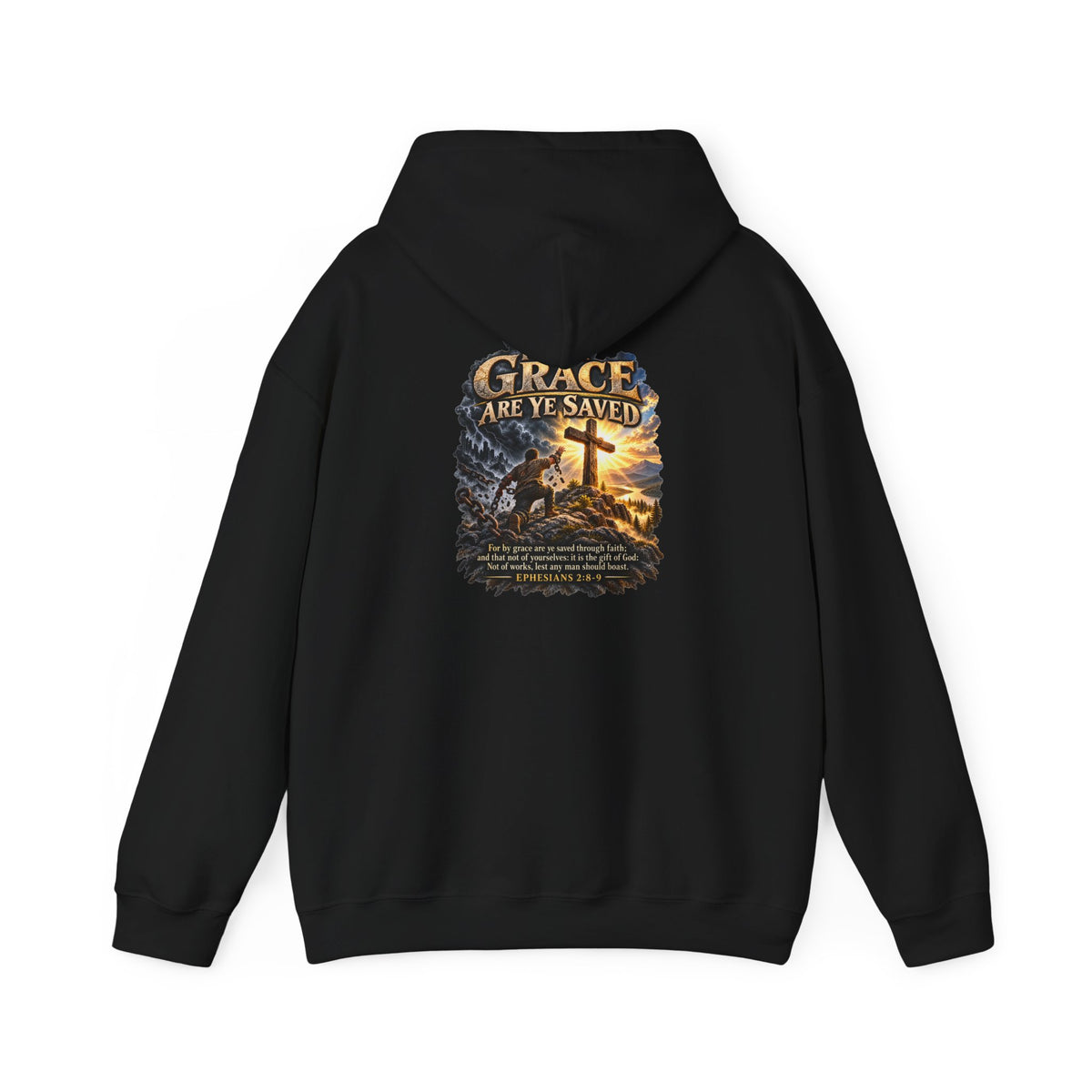Saved by Grace — Ephesians 2:8–9 Christian Hoodie
