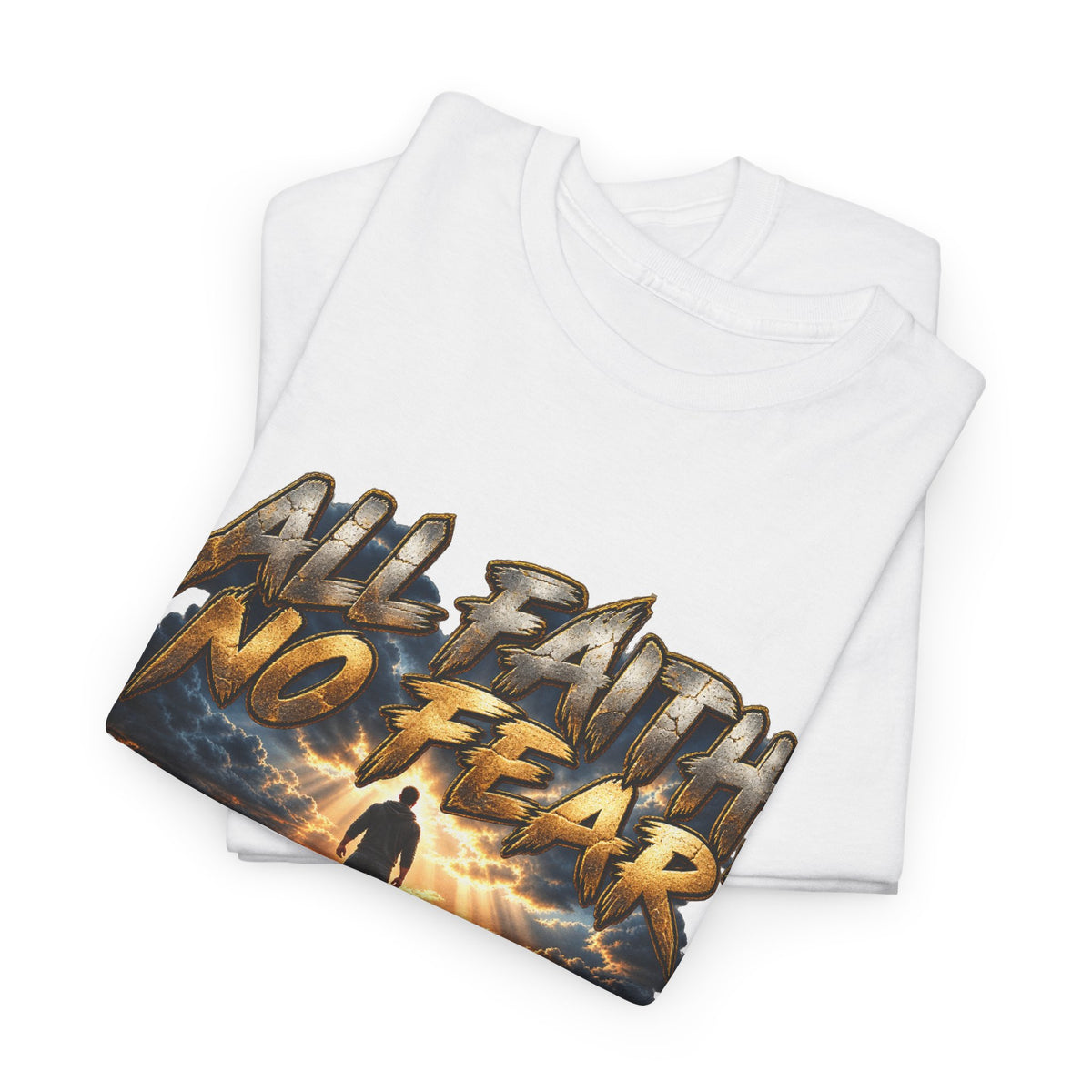 Faith No Fear Inspirational Graphic T-Shirt