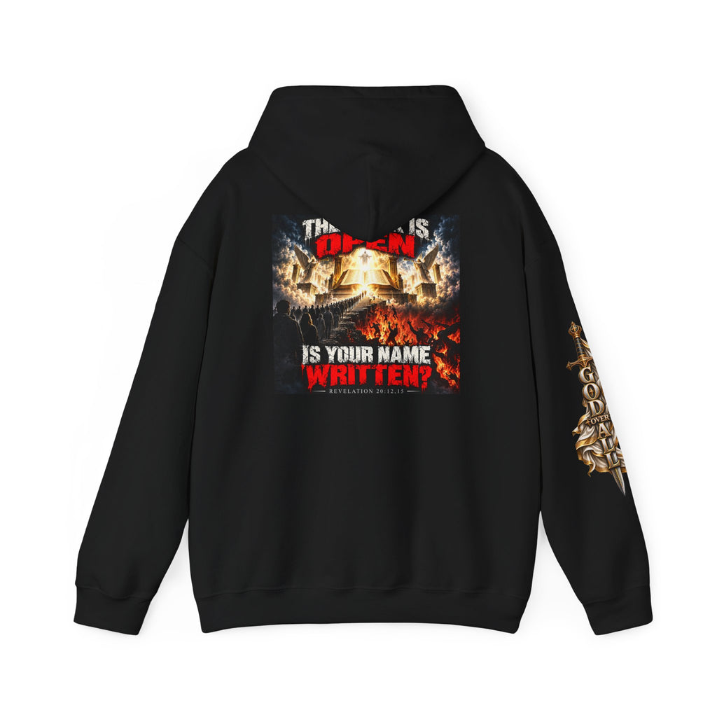 Christian Metal Hoodie - "One God, One Salvation" Graphic Pullover