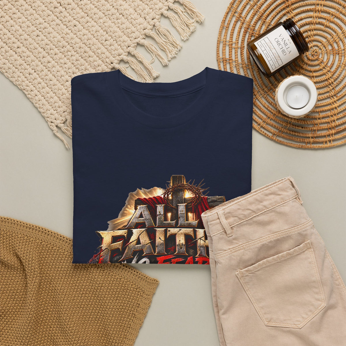 Faith No Fear Christian Graphic T-Shirt