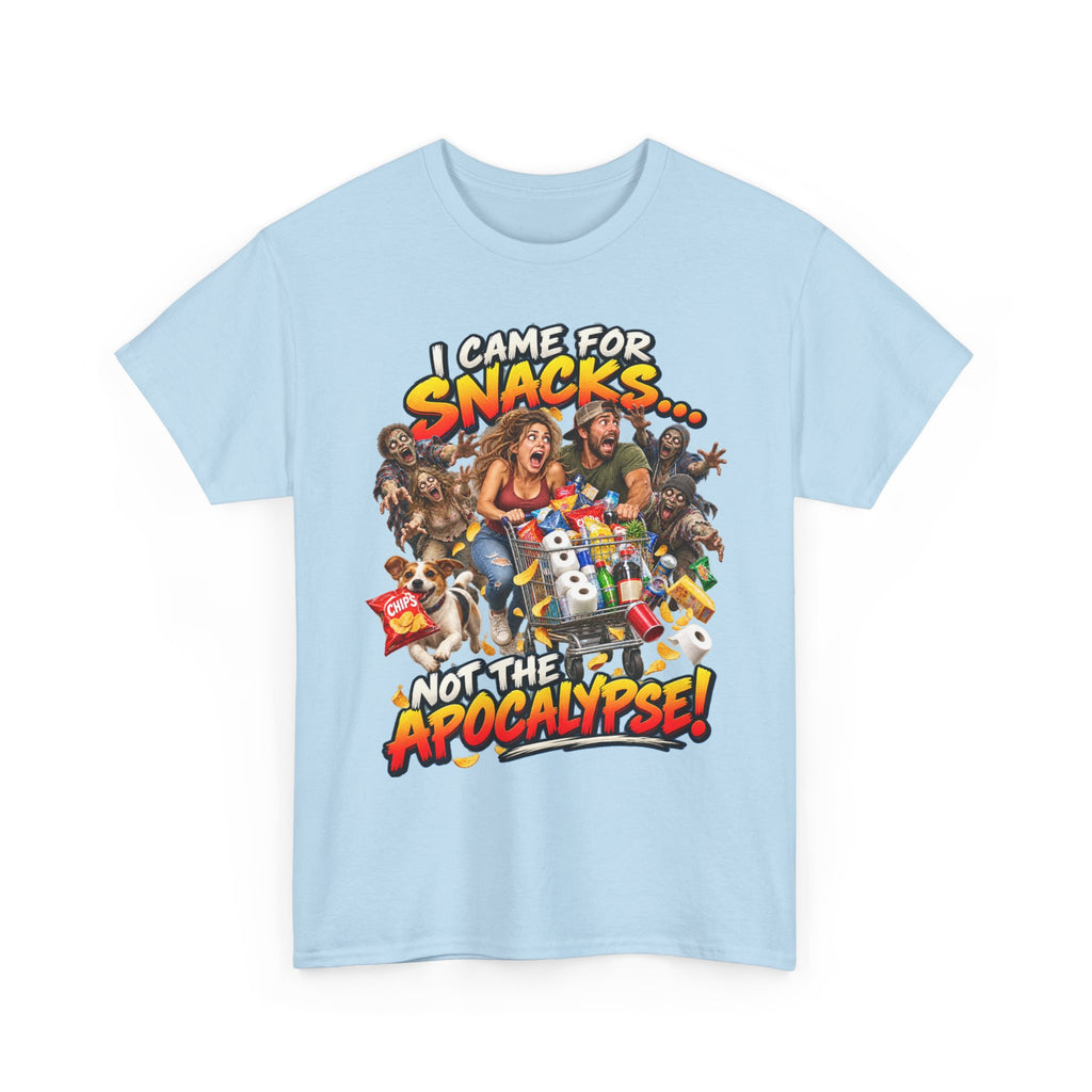 I Came for Snacks Not the Apocalypse Funny Apocalypse T-Shirt