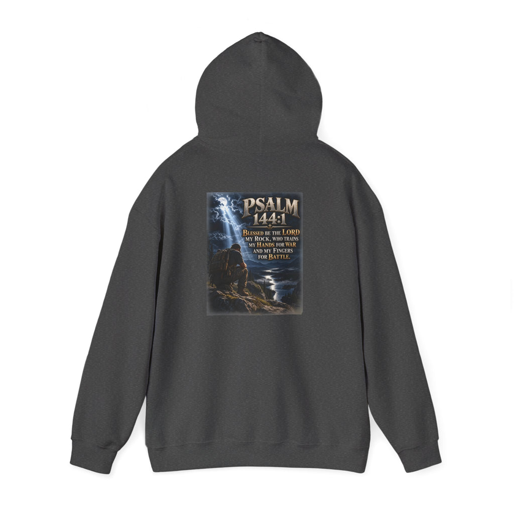 Psalm 144:1 Christian Scripture Hoodie