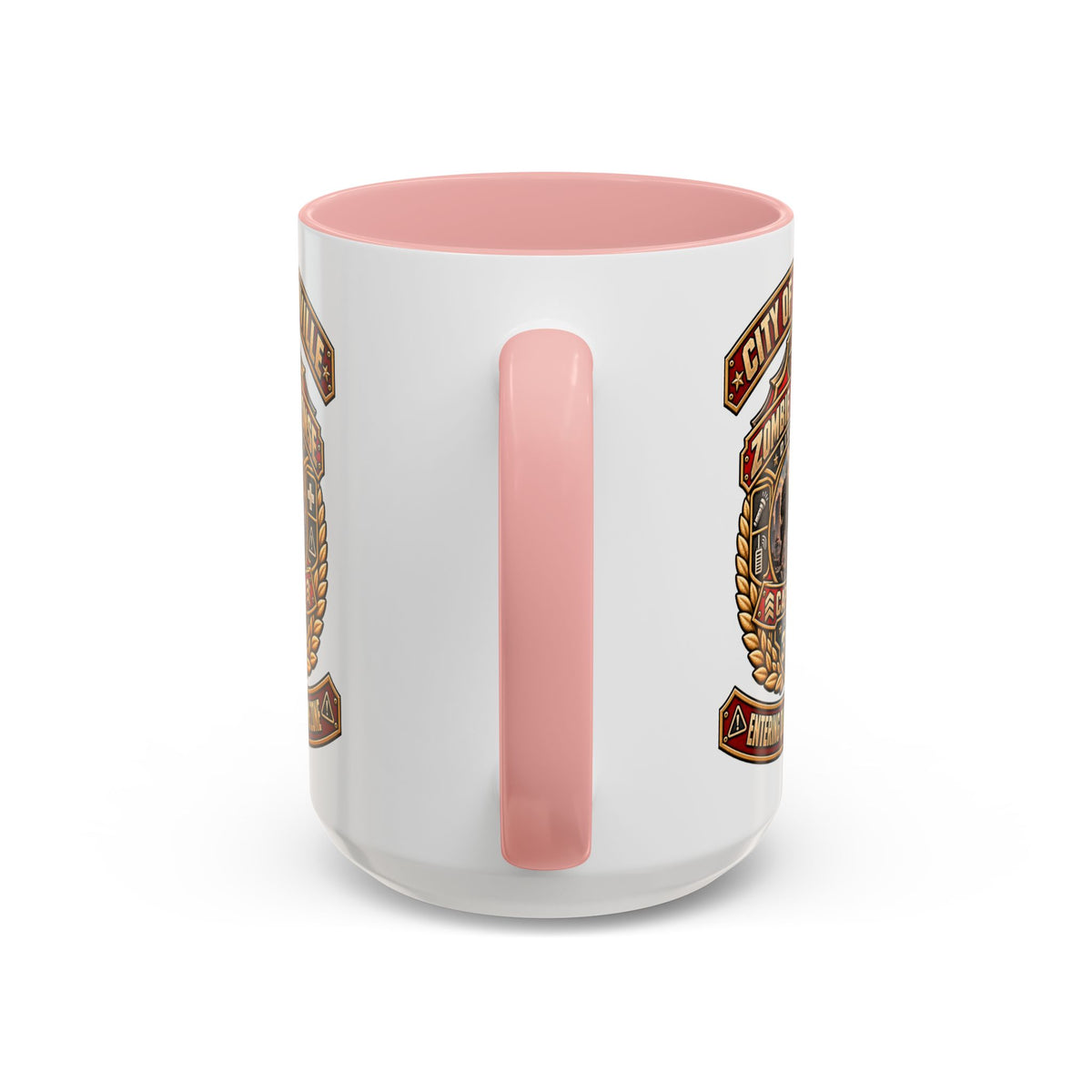 Retro Red Accent Coffee Mug