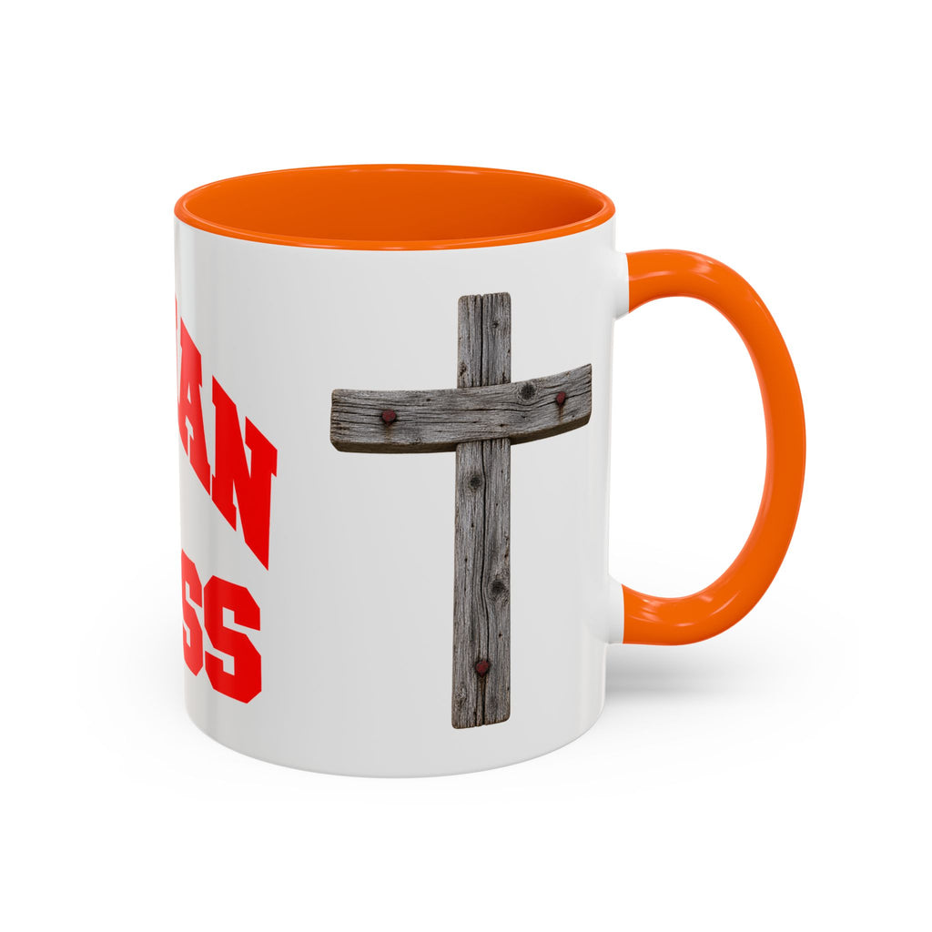 Christian “Christian in Progress” Cross Coffee Mug