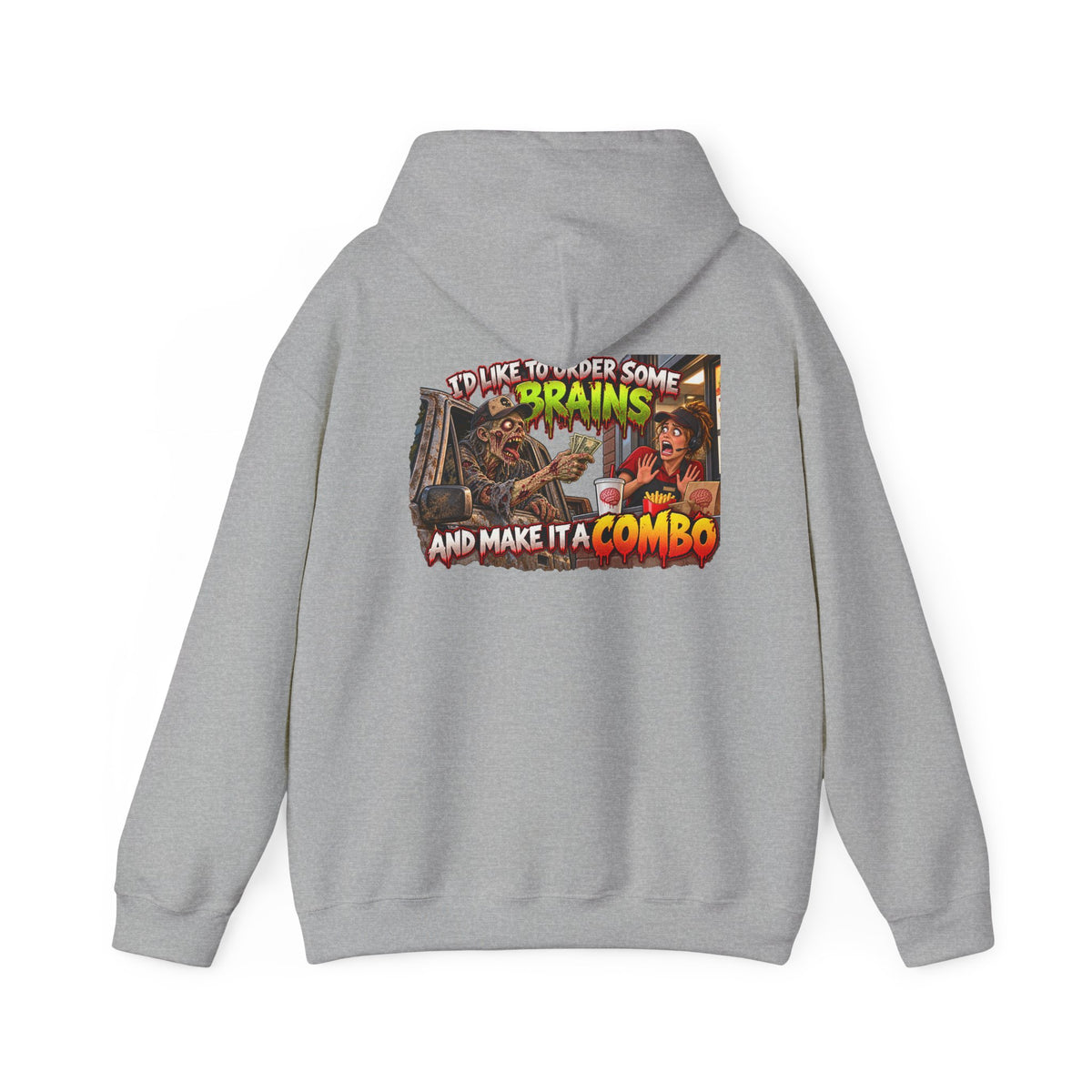 Brains Combo Meal — Officially Undead Zombie Hoodie