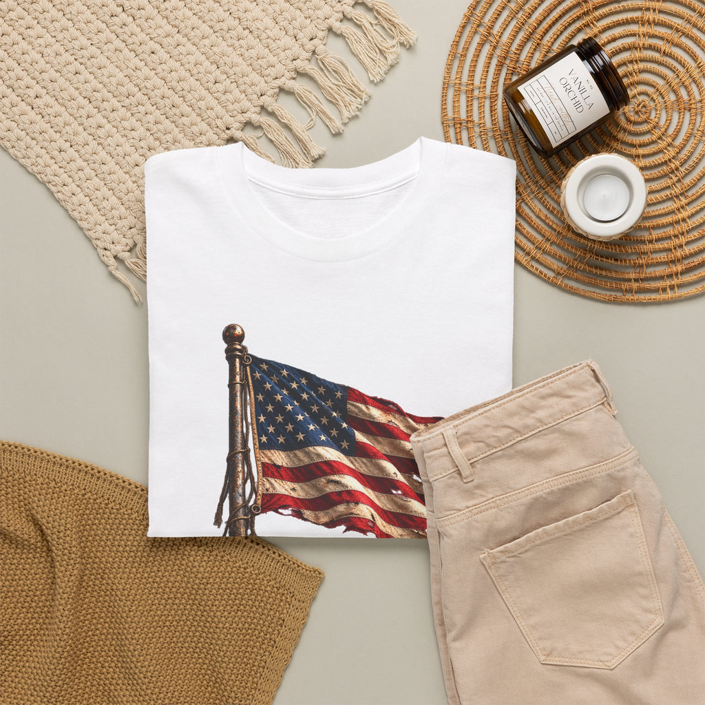 Still Standing American Flag T-Shirt