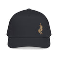 Baseball Cap — Ornate Gold Floral Cross Embroidered