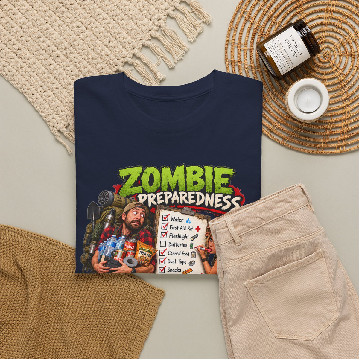 Zombie Preparedness Tee – Survival Humor Shirt
