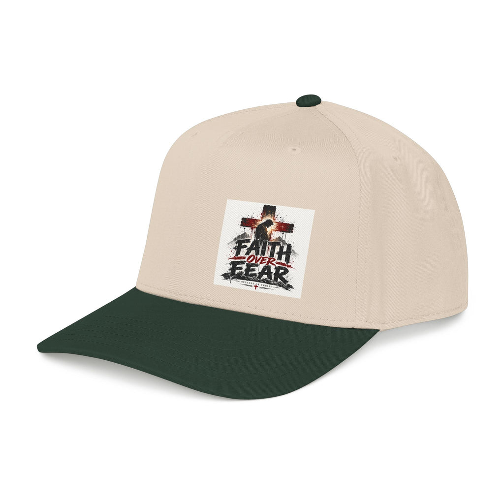 Faith Over Fear Baseball Cap — Christian Cross Inspirational Hat