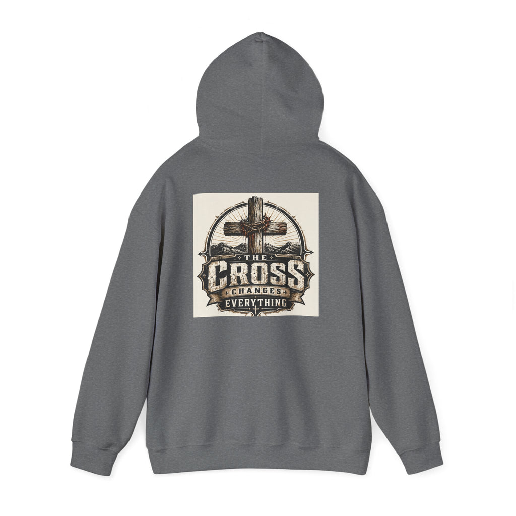 Christian In Progress Hoodie | Cross Changes Everything Christian Hoodie