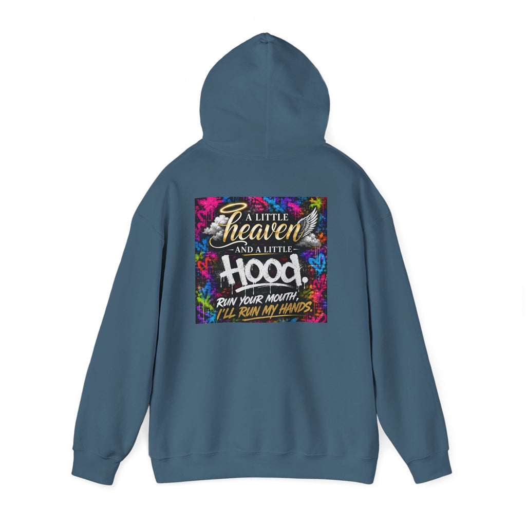 Christian in Progress hoodie | Faith graphic sweatshirt, colorful back print