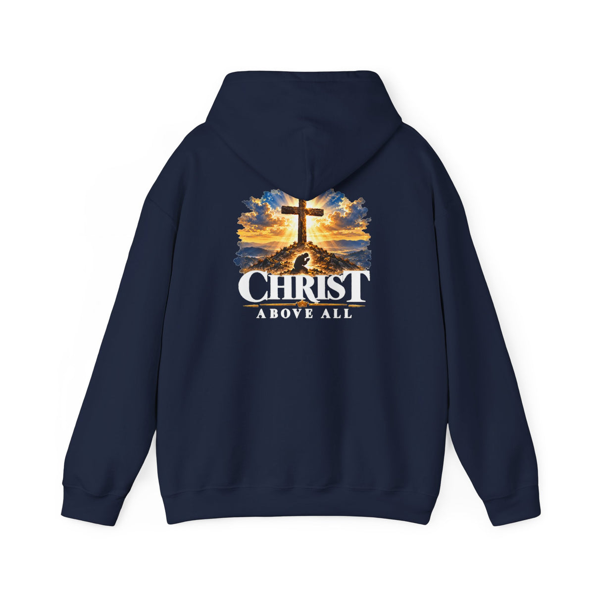 Christian Cross Sunset Faith Hoodie