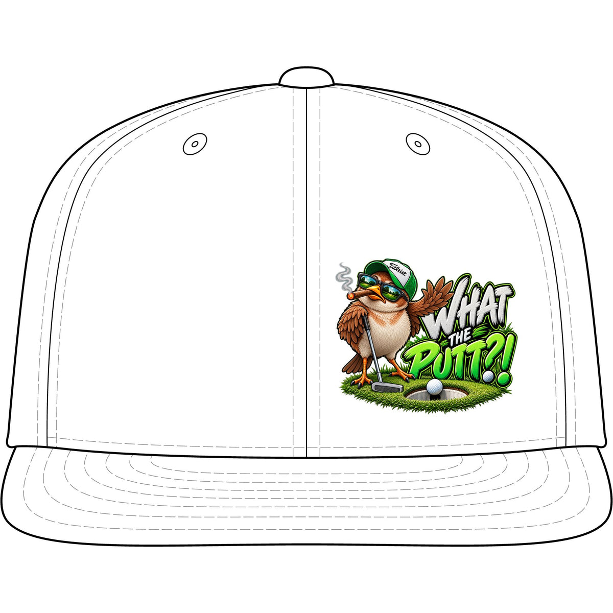 What the Putt? Funny Golf Snapback Cap