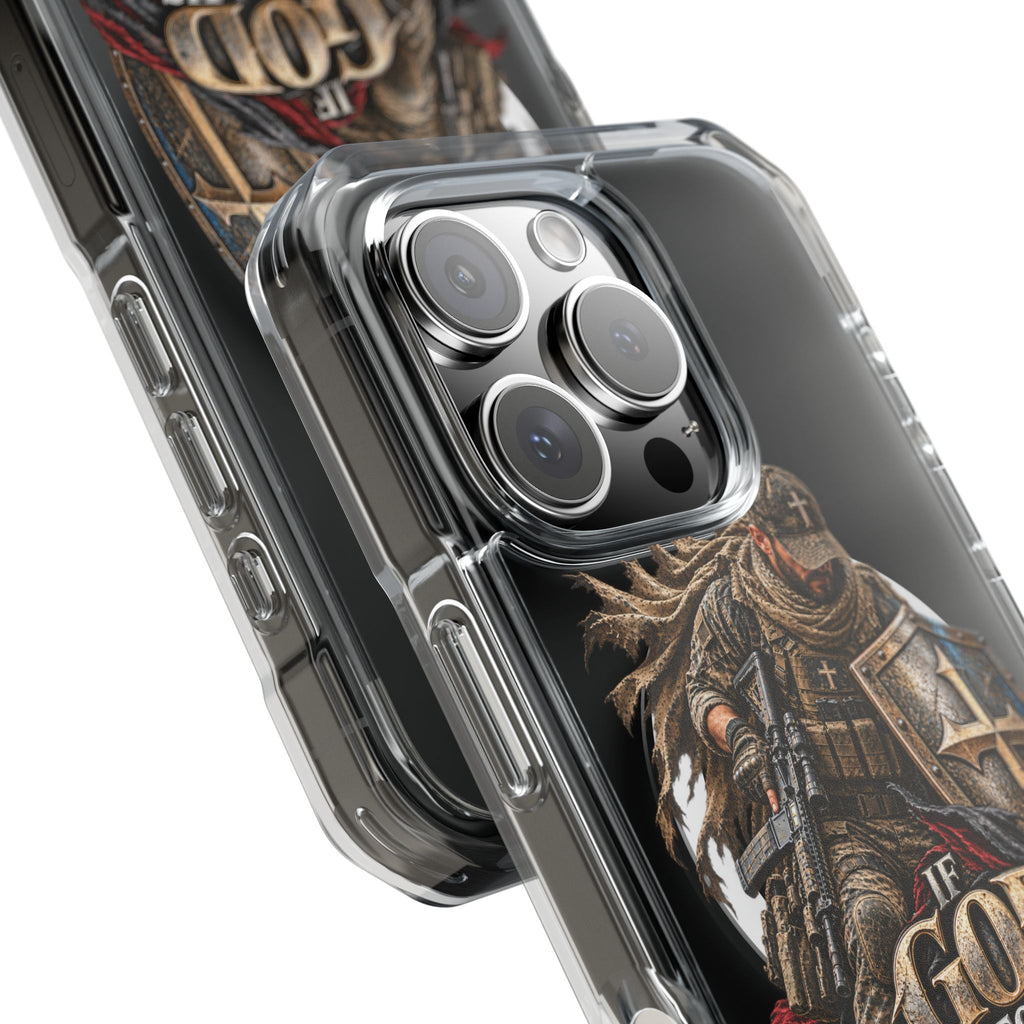 Phone Case – Christian Knight “If God Is for Us” Warrior Armor Design