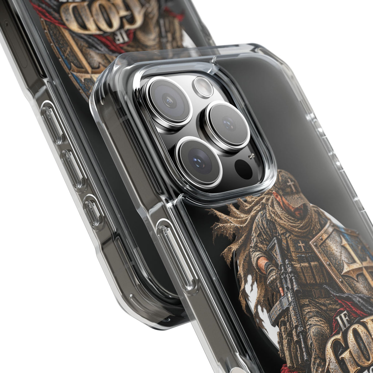 Phone Case – Christian Knight “If God Is for Us” Warrior Armor Design