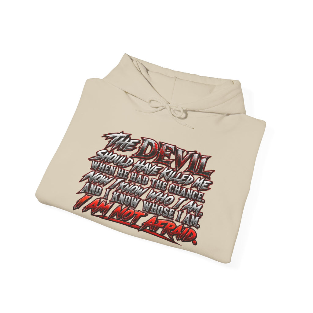 Revelation 13:16-17 Christian Hoodie – 'The Devil' Verse Graphic Pullover