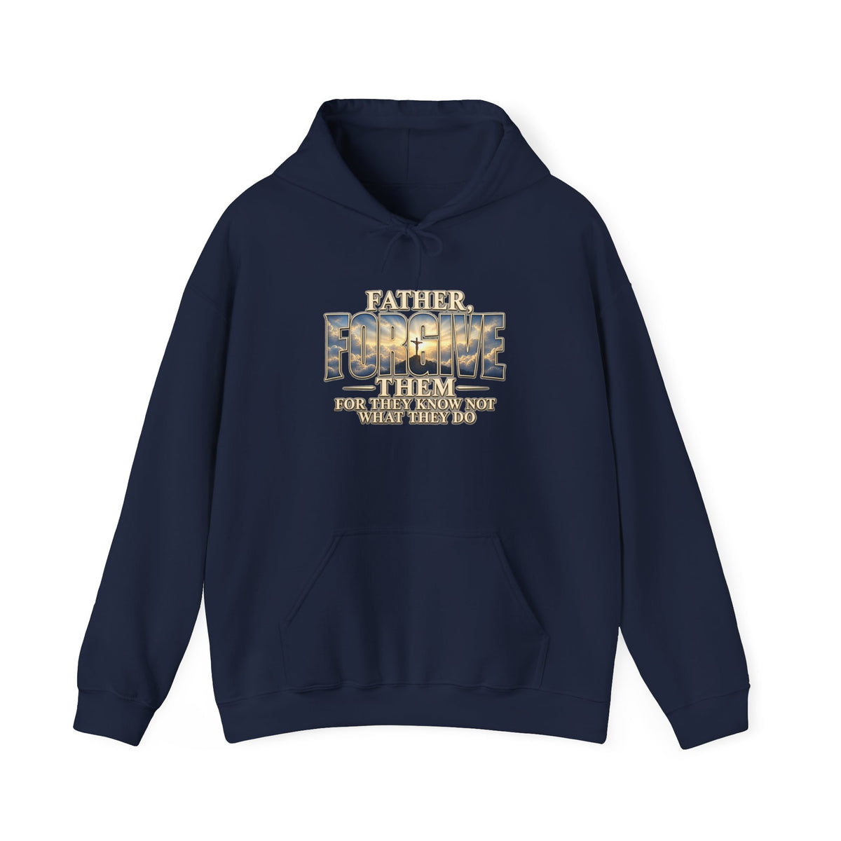 Faith Over Fear Christian Hoodie – Faithful Savior Cross Design