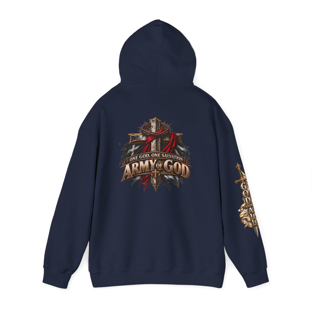Christian Hoodie - "Way Truth Life" & "Army of God" Graphic Pullover