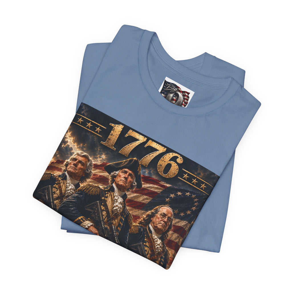 1776 Revolutionary Soldiers America First T-Shirt | Patriotic Independence Design
