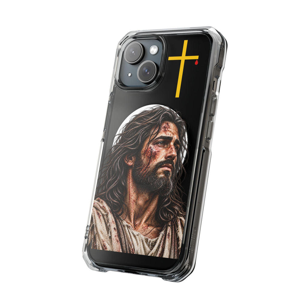 Jesus Cross Magnetic Clear Phone Case