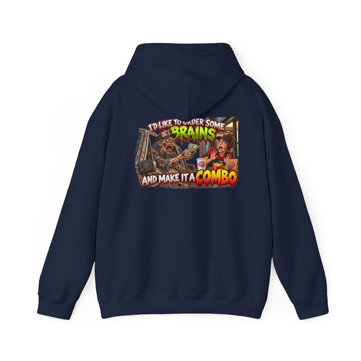 Brains Combo Meal — Officially Undead Zombie Hoodie