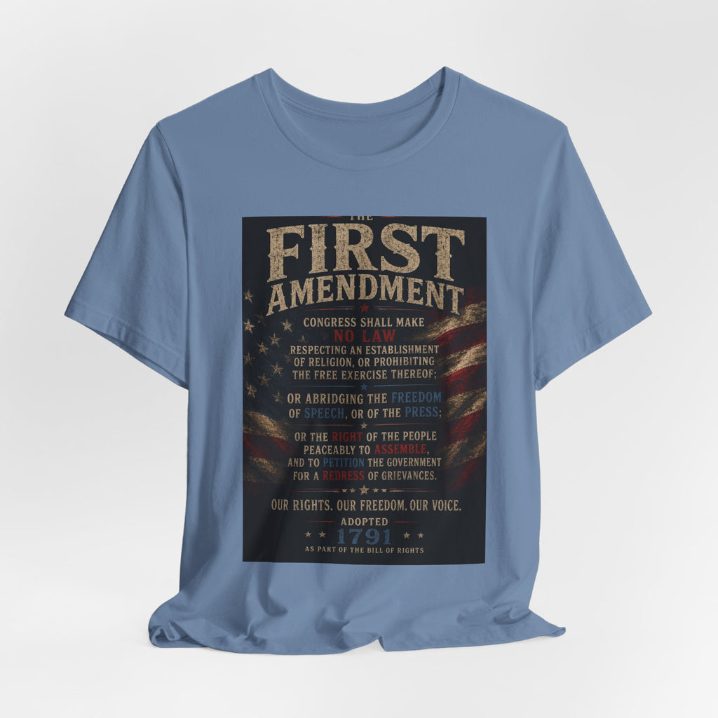 First Amendment Text Tee | Patriotic Constitution Shirt