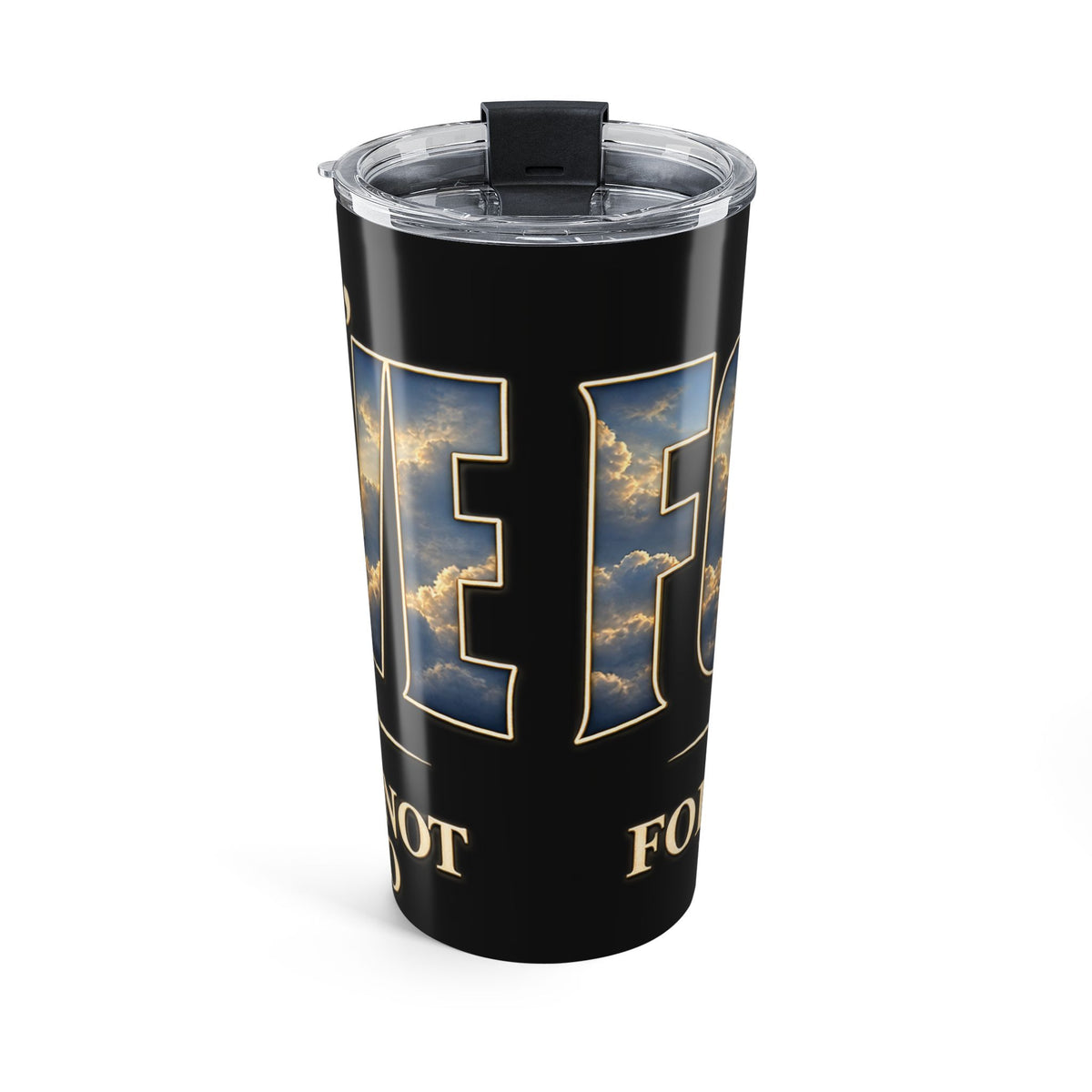 Cross with One Red Drop — 20oz Christian Tumbler