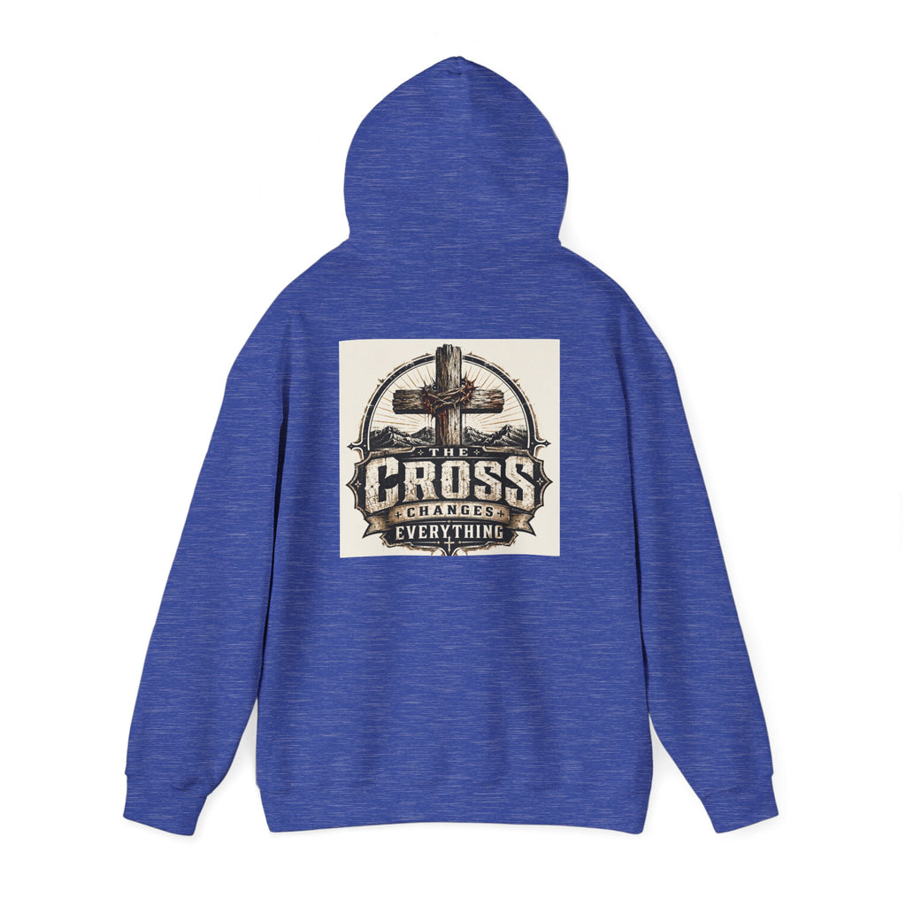 Christian In Progress Hoodie | Cross Changes Everything Christian Hoodie